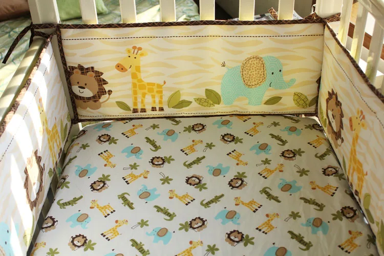 Комплект постельного белья для детей 7 шт. хлопковый комплект детской кроватки