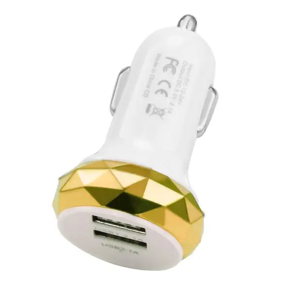 2.1A 12V автомобильное зарядное устройство двойной Переходник USB для зарядки в