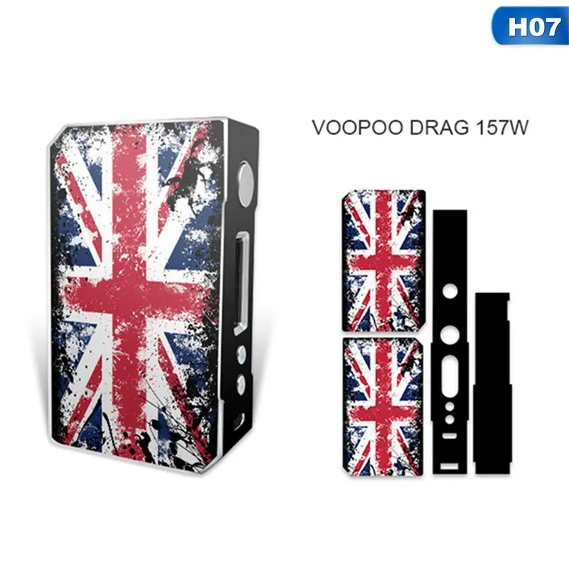 H07 Наклейки на электронные сигареты для VOOPOO DRAG TC 157W коробка мод наклейка на обложку - Цвет: H07