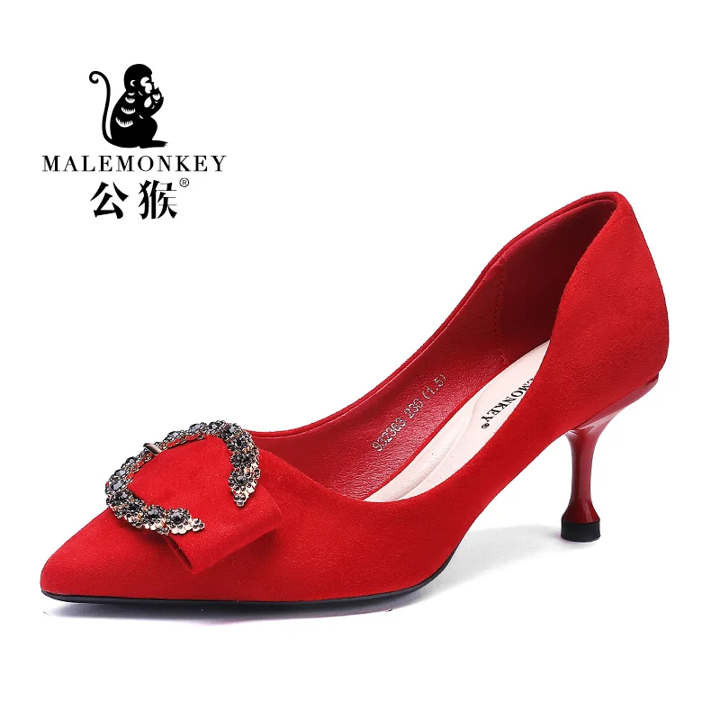 Новинка 2019 года Модные осенние женские туфли лодочки из натуральной кожи цвет