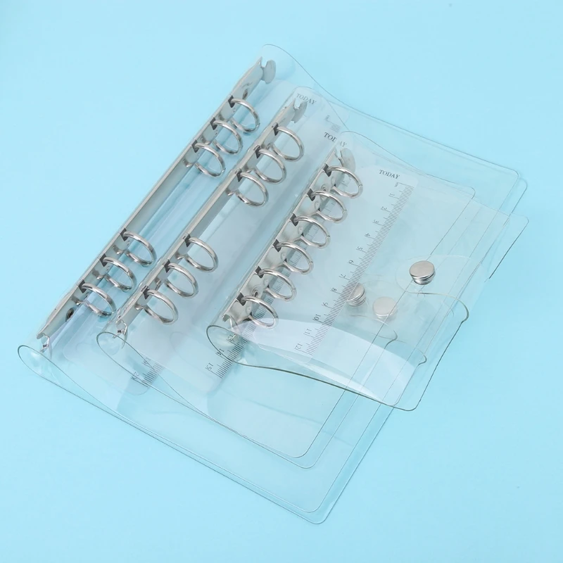 A5/A6/A7 ПВХ блокнот лист Обложка папка для файлов 6 отверстий DIY | Канцтовары офиса и