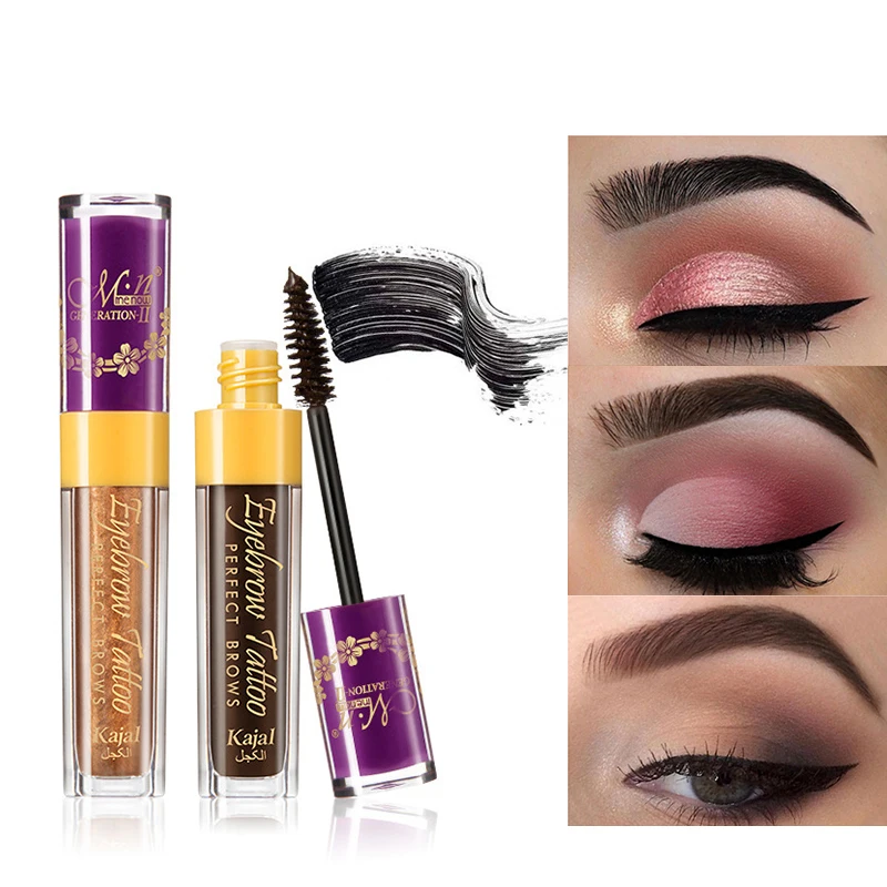 MENOW Марка 3 цвета макияж бровей тушь крем Водонепроницаемый длительный Eye Brow тату