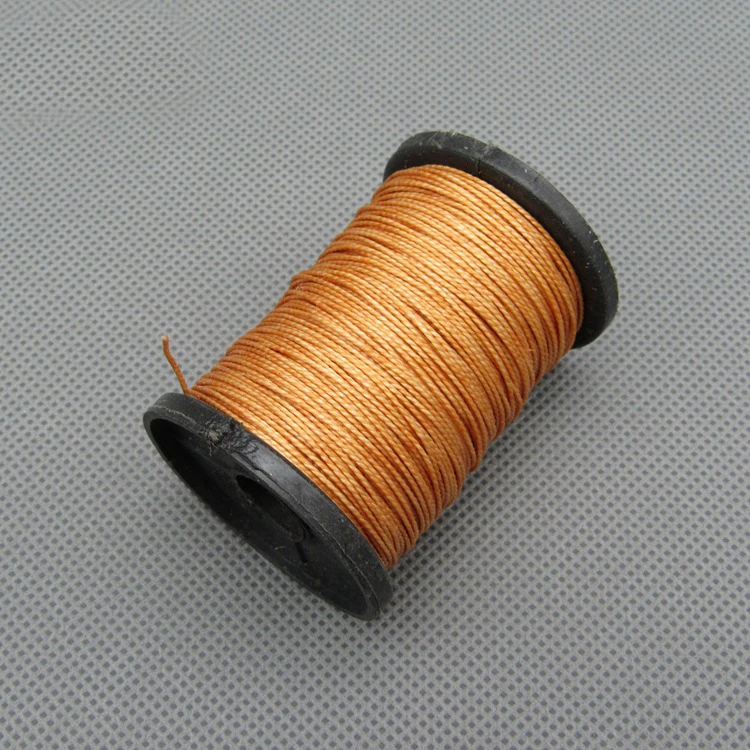 Light Brown 50 м швейные нитки 985ft прочный сильный ограничен нейлон кожа швейная вощеная нить для ремесла ремонт обуви черный/белый/коричневый - Цвет: Light Brown