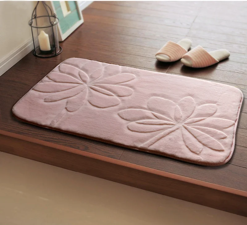 Коврики для ванной с цветочным принтом 1 шт. мягкий нескользящий коврик комнаты