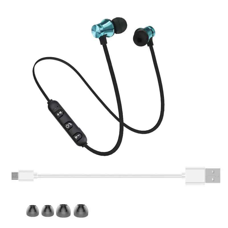 Белый/черный металлические спортивные Bluetooth наушники с защитой от пота