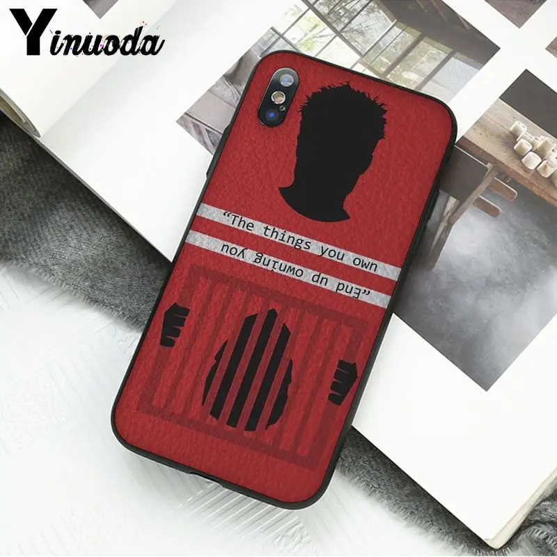 Yinuoda Fight Club movie популярный пользовательский ТПУ чехол для телефона Apple iPhone 8 7 6 6S Plus X XS MAX 5 5S SE XR сотовые телефоны - Цвет: 7