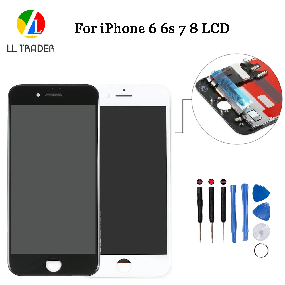 LL TRADER дисплей для iPhone 7 6s 6 8 ЖК-экран Замена полная сборка 4,7 ''для iPhone6 6s 7 8 ЖК сенсорный дигитайзер Pantalla