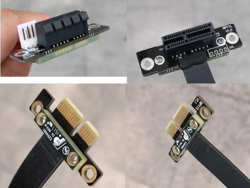 PCI Express Gen3 8G/bps гибкий переместить кабель 1 фут 2 фута PCI-E 1X на 1x слот расширения