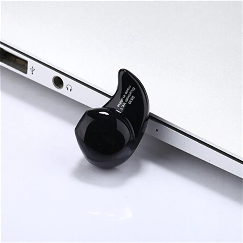 Black Bluetooth S530 беспроводные портативные мини наушники-вкладыши стерео Бас Музыкальные спортивные наушники для iOS Android PK I7s i8 i9s - Цвет: Black