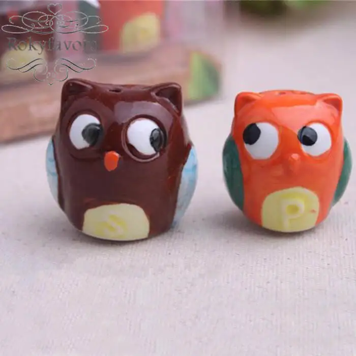 Free Shipping 100Sets Owl Always Love Ceramic Salt and Pepper Shakers Favors Wedding Birthday Gifts | Дом и сад