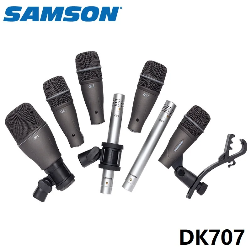 Комплект микрофона SAMSON DK707 из 7 предметов конденсаторный микрофон для записи