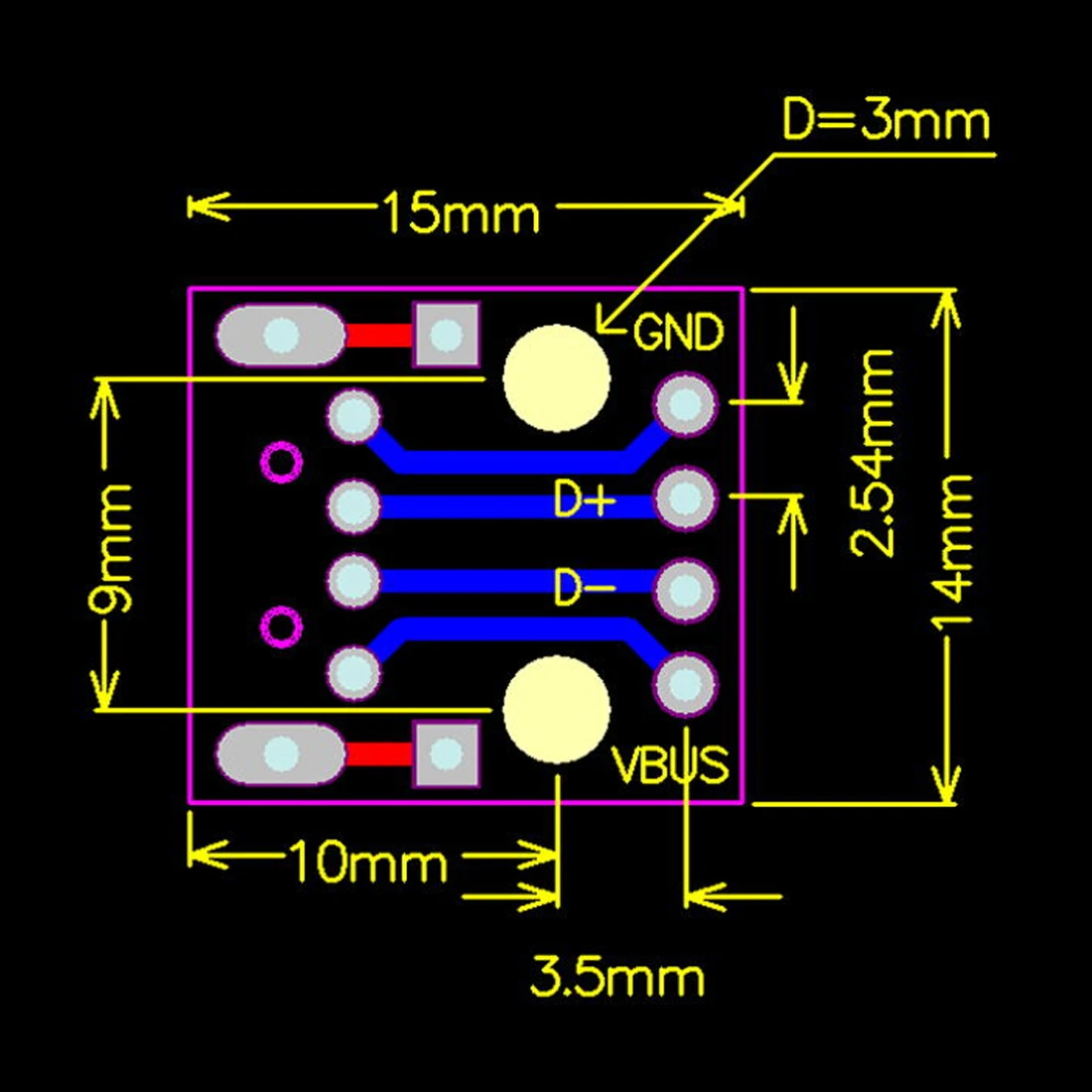 10 шт 2 54 мм разъем адаптера плате модуля Панель Женский Micro USB PCB Тип Запчасти Мини к