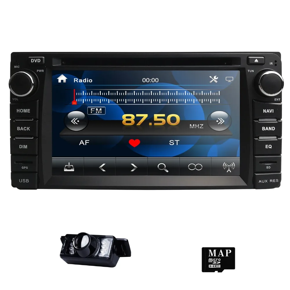 6," 2Din автомобильный dvd-плеер для Toyota Corolla Auris Fortuner Estima vios Innova RAV4 Prado Vios Hilux Vitz gps Navi Mirror DAB Cam