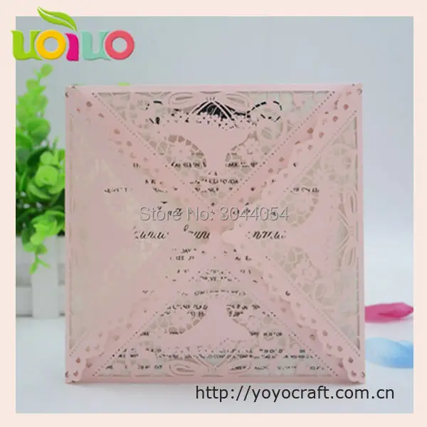 Новый стиль онлайн Пригласительные открытки на свадьбу белые свадебные