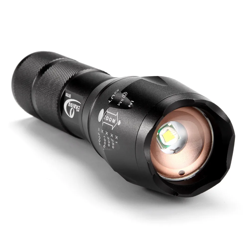 Светодиодный фонарик 1000 люменов XML T6 zoom Torch водонепроницаемый тактический фонарь