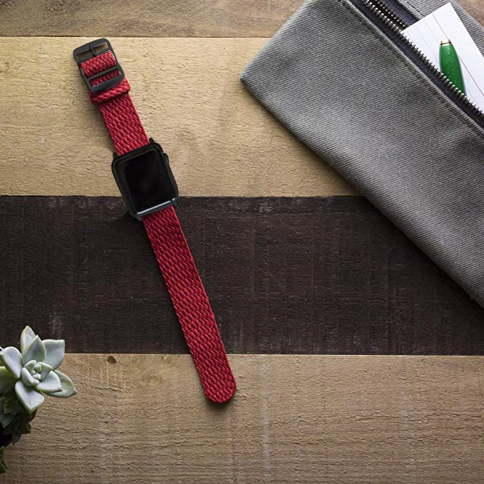 Мягкий дышащий нейлоновый полиэстеровый ремешок для часов Apple Watch, ремешок серии 4, 3, 2, 1, спортивный браслет, ремешок для iwatch 4, ремешок 40 мм, 44 мм