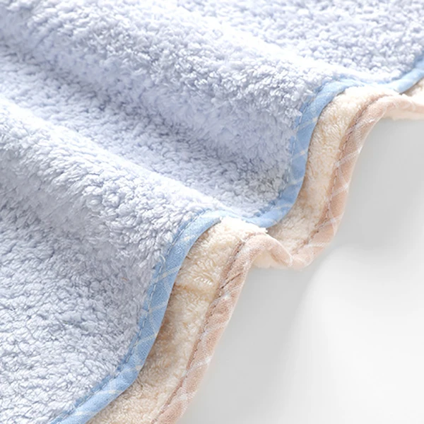 Детское банное полотенце в форме медведя быстросохнущее для лица однотонная