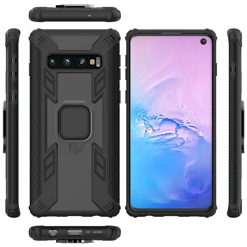 Противоударный армированный чехол для телефона с подставкой Samsung Galaxy S10 GalaxyS10