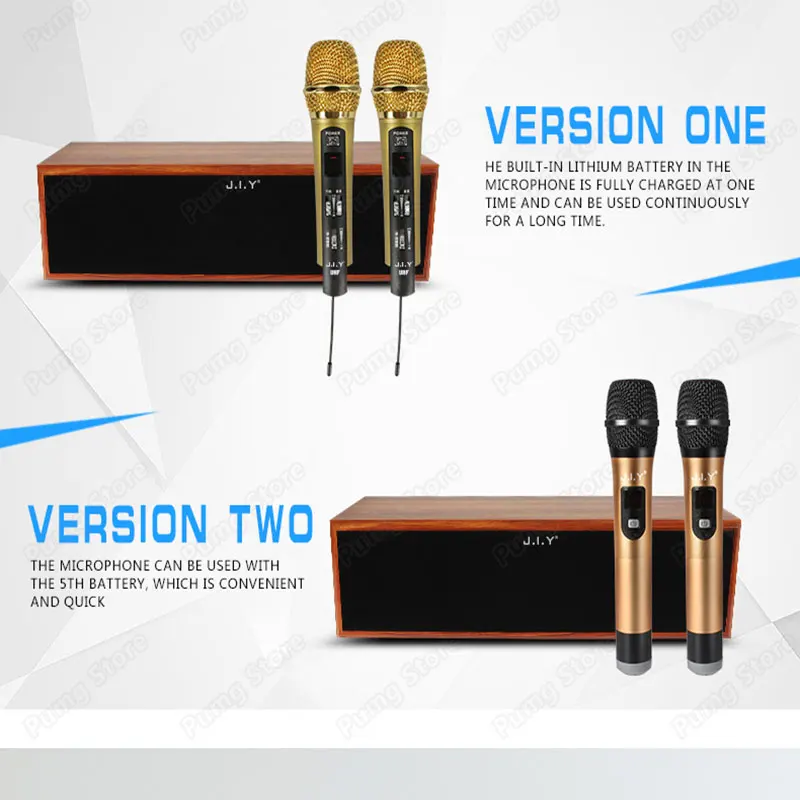JIY металлический беспроводной микрофон профессиональный миксер аудио Bluetooth