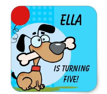 

1.5inch Custom Puppy Dog Stickers