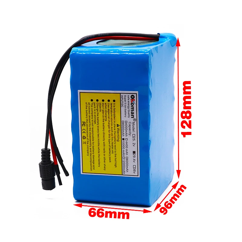 Аккумулятор высокой емкости 24 v 10ah 7S5P 15A BMS 250 w 29 4 V 10000 mAh аккумулятор для мотора