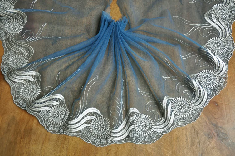 5meters 20cm Mesh lace trims Embroidered Lace Ribbon Wedding accessories fabrics Patchwork Sewing craft Doll LAVO279 | Дом и сад