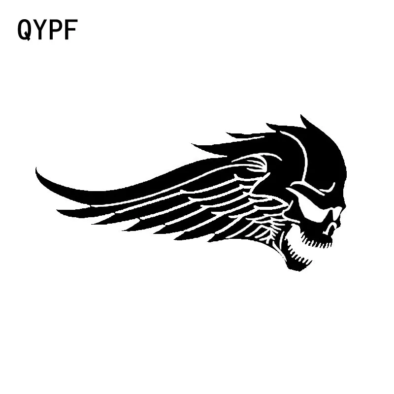 QYPF 17 3 см * 8 интересные Крылья Ангела череп уникальный виниловый Графический