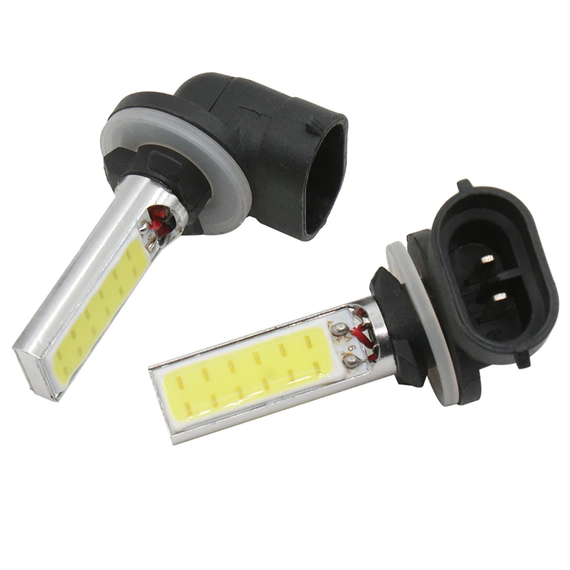 LYMOYO 2 шт./лот автомобильный светильник H27 881 cob led 10 Вт противотуманный светильник высокой мощности 881 led белый цвет противотуманная фара DRL Дневной ходовой светильник DC12v