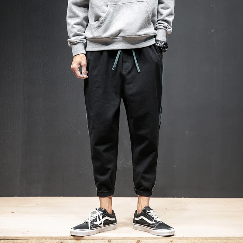 Джоггеры misники мужские спортивные брюки подходят к цвету штаны ниндзя хлопковые