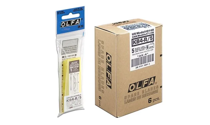 OLFA KB4-R/5 Сделано в Японии OLFA долото искусство лезвие резак нож KB4-S5 для OLFA AK-4 OLFA KB4-R/5