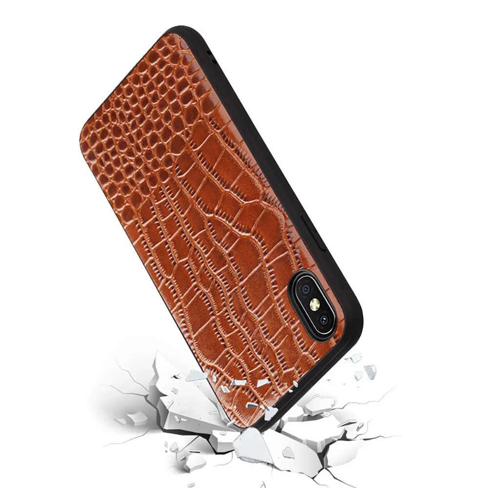 Foaber Fashion Leather Phone Case for iPhone X Xs Max Xr 7 8 Plus luxurious Back Cover |