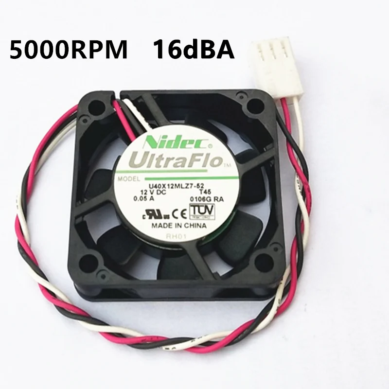 

Вентилятор NIDEC U40X12MLZ7-52 DC 12 В, 4010, 40 мм, 40x40x10 мм для мостового чипа, графической карты, вентилятора для 3D-принтера HDTV, ATOM, HTPC, 3pin