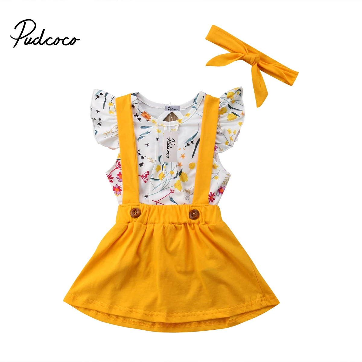 Новинка 2018 комплект одежды Pudcoco для новорожденных девочек жилет без рукавов с