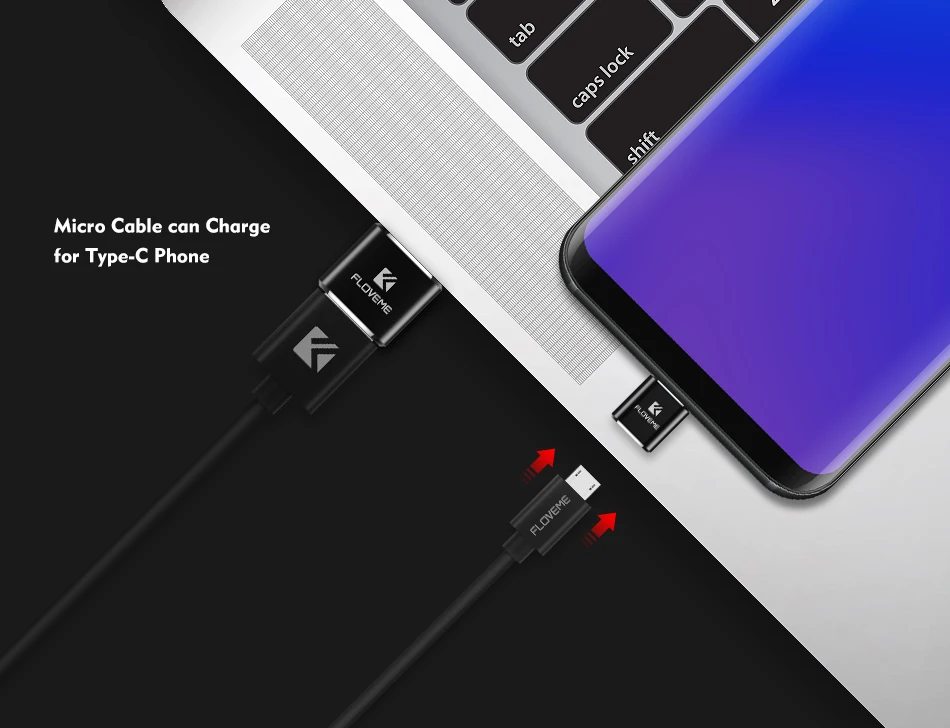 FLOVEME Micro USB OTG type C адаптер USB мама к type-C папа адаптер конвертер для samsung S8 MacBook OnePlus OTG USB зарядное устройство