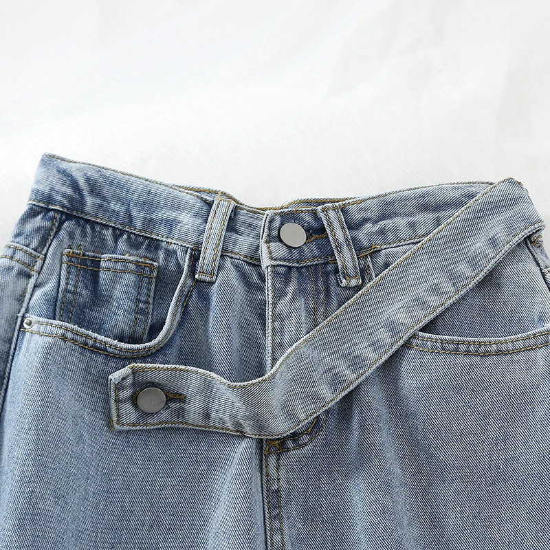 2019 новые модные женские джинсы свободные и универсальные повседневные
