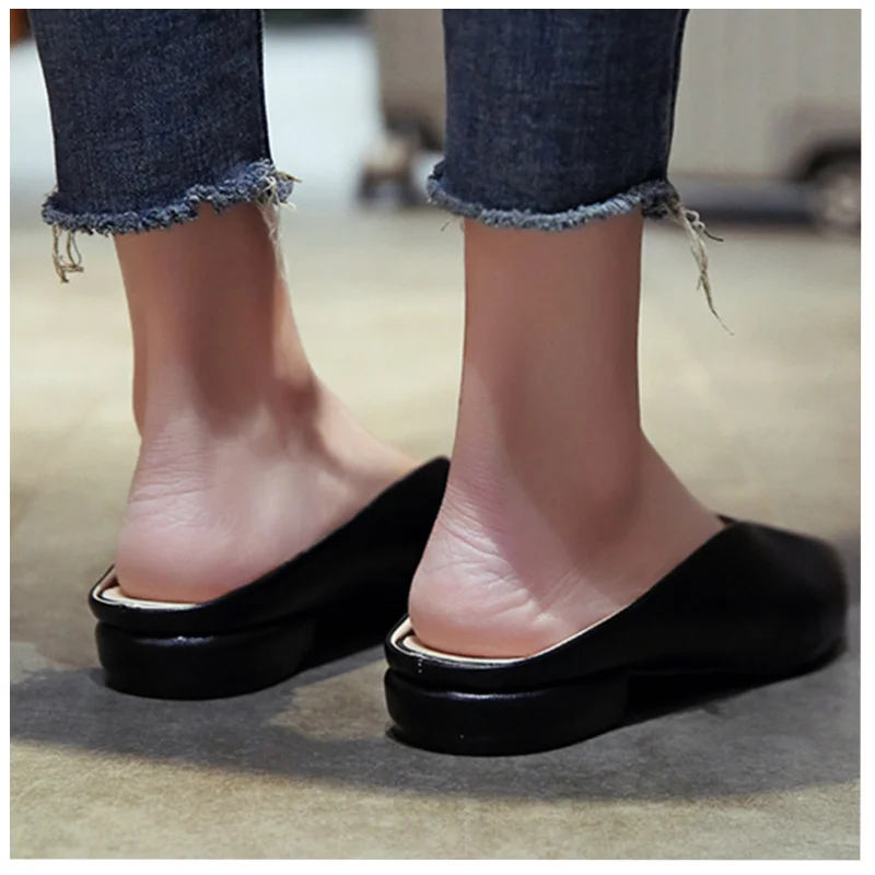 Женская обувь на плоской подошве бренд 2020 года модные женские туфли без задника