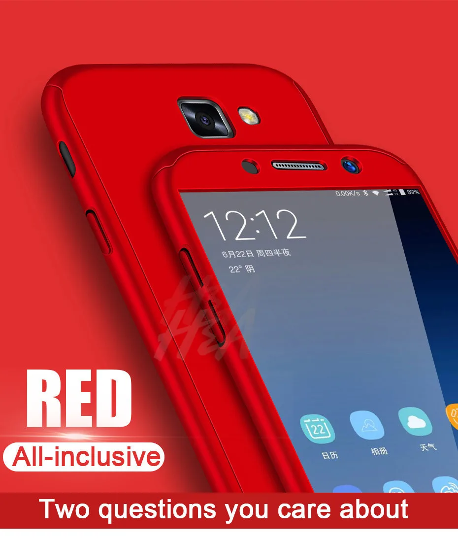 Роскошные 360 Защитный чехол для samsung Galaxy A3 A5 J7 J5 чехол для телефона для samsung A5 A7 J4 J6 J8 A6 A8 крышка чехол