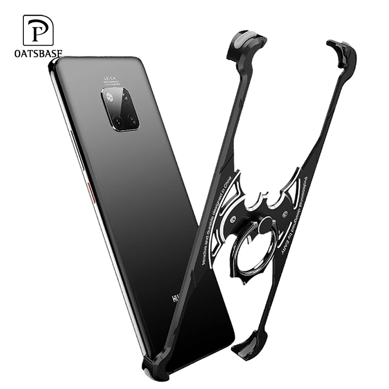 OATSBASF металлический чехол в форме летучей мыши для huawei p30 чехол 6,1 дюймов индивидуальная подушка безопасности Бампер металлический чехол для huawei P30 Pro 6,47 дюймов