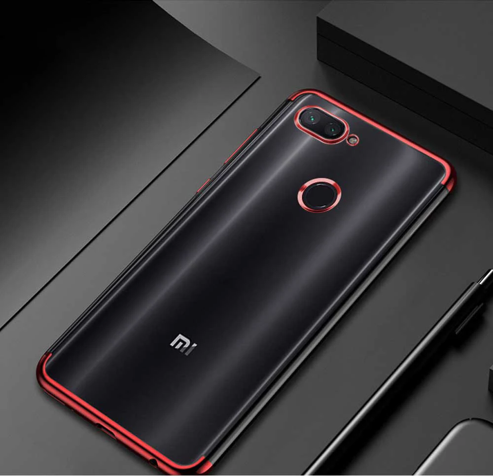 Силиконовый чехол для Xiaomi Mi 8 Lite, чехол-бампер, прозрачный из ТПУ силиконовый чехол для задней панели, тонкий чехол для Xiaomi Mi 8 Lite, чехол