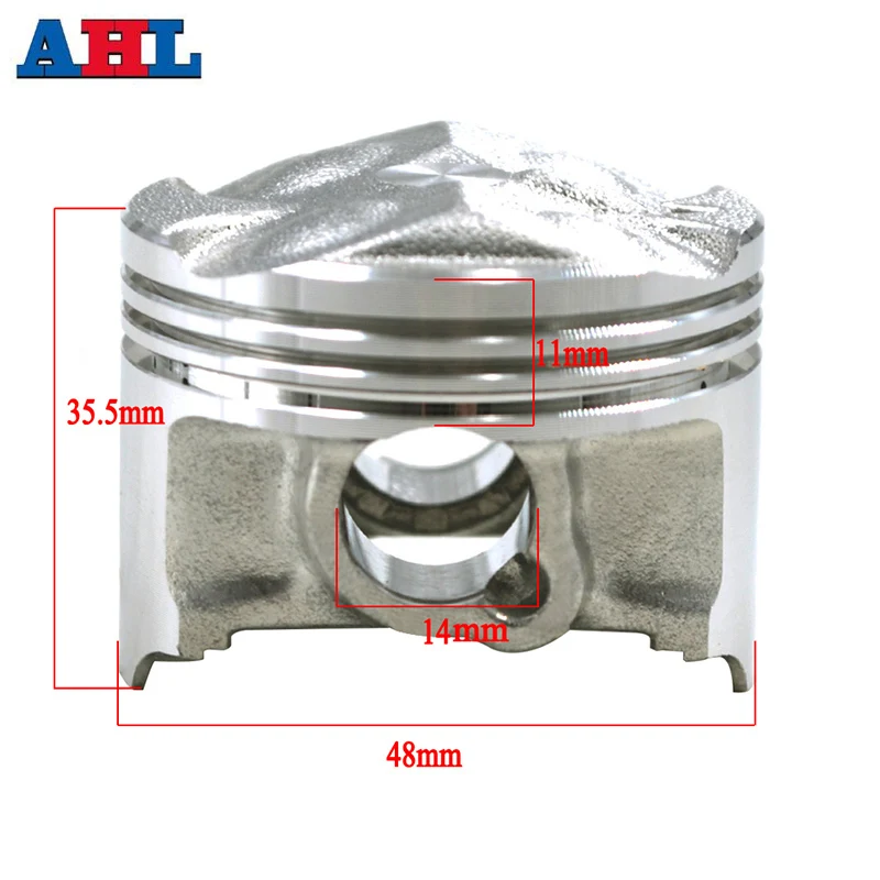 Запчасти для двигателя мотоцикла STD + 25 + 50 размер отверстия цилиндра 48 48,25 48,5 мм поршень, кольца и зажимы для Yamaha FZR250RR 3LN ZEAL250