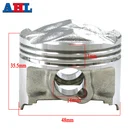 Запчасти для двигателя мотоцикла STD + 25 + 50 размер отверстия цилиндра 48 48,25 48,5 мм поршень, кольца и зажимы для Yamaha FZR250RR 3LN ZEAL250