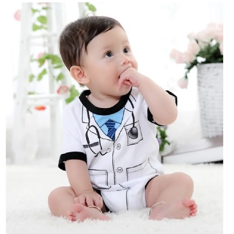 2017 Летние Боди из 100% хлопка для маленьких мальчиков серая цельная Одежда черный