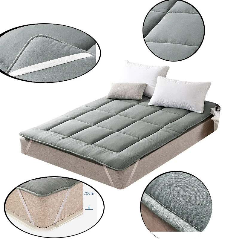 Smooth Mattress Pad Cover For Protector Non-slip Bed Sheet Anti Mites Keep Warm Winter | Дом и сад