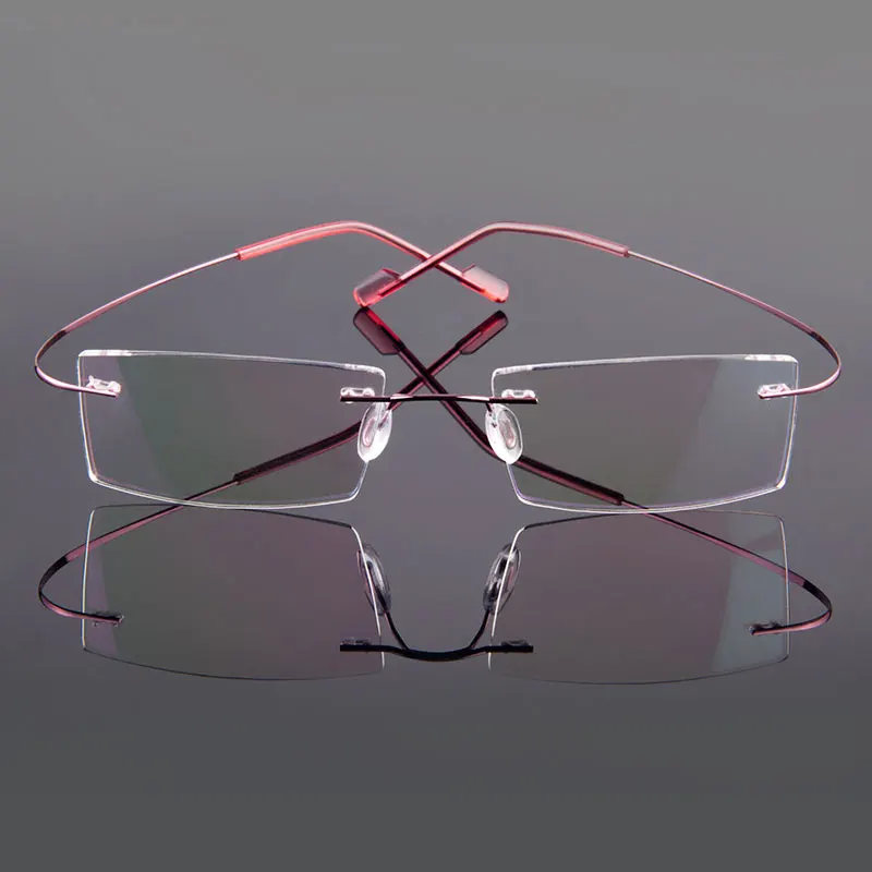 Новое Прибытие 9 цета мода без рака Сплава с памяю верхлкий какас|rimless glasses frames|glasses