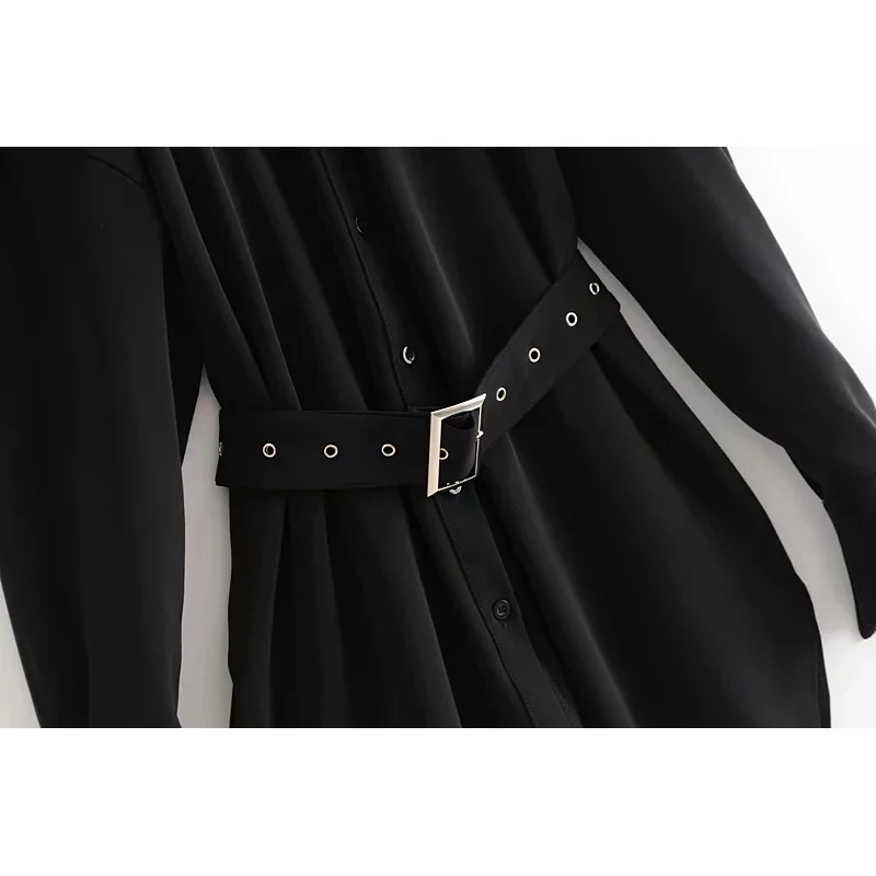 Новинка 2018 модное женское черное короткое платье-блузка с вырезом лодочкой