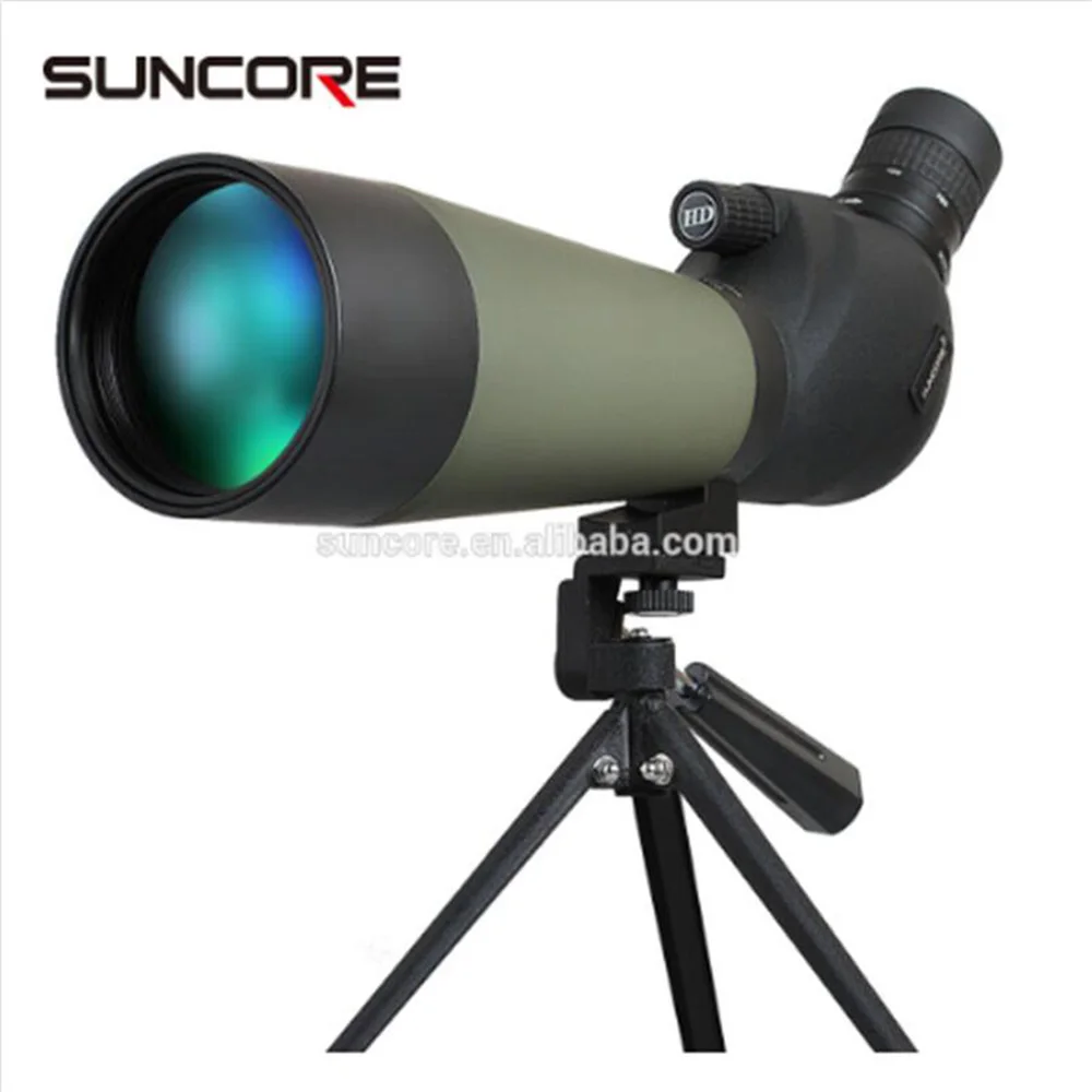 Suncore 60x80 Охота Сфера Монокуляр одной рукой фокус Телескопы со штативом|monocular