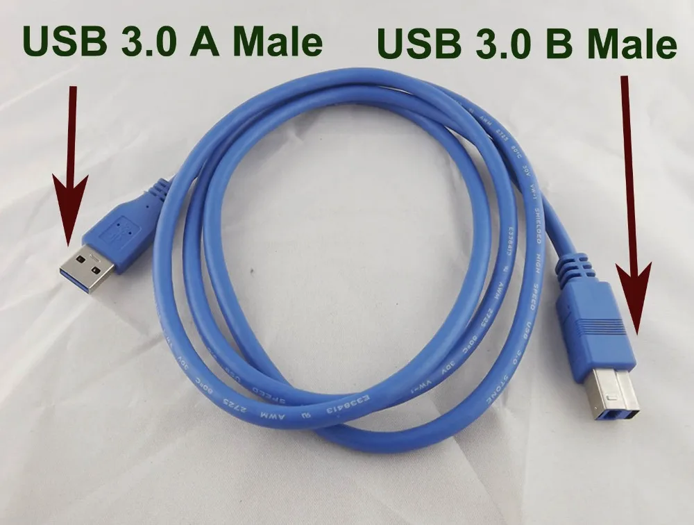 

10 шт. USB 3,0 A Male To B Male удлинитель высокоскоростной принтер Премиум кабель шнур 1,5 м