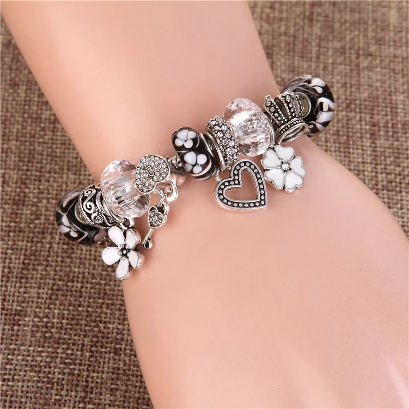 Высокое качество белый кристалл сердце цветок благородный милый очаровательный