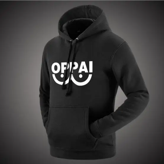 Толстовки с принтом и надписью One Punch Man Сайтама сенсей Oppai аниме косплей толстовки