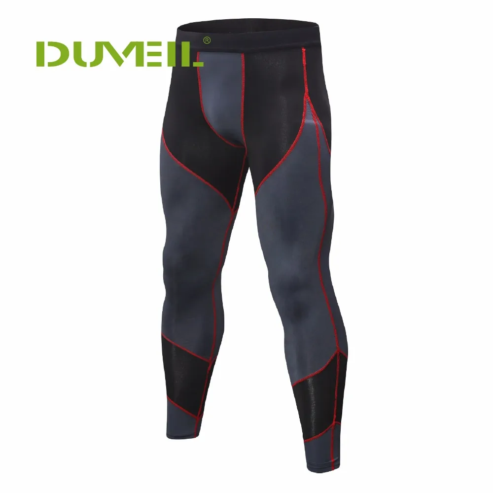 Мужские компрессионные брюки DUVEIL PRO облегающие штаны для бега с принтом